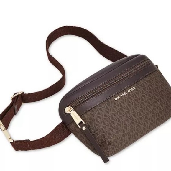 Michael Kors Signature Brown Belt Bag - Picture 3 of 5